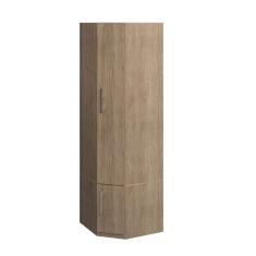 Guarda Roupa de Canto 1231 2 Portas com Prateleiras Castanho Móveis Ilan