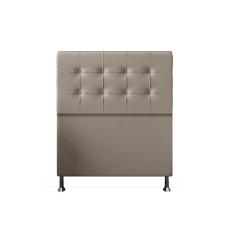 Cabeceira Solteiro 0,90m Atenas Suede Bege Dal Poz Estofados