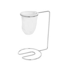 Coador de Café Individual Passador de Pano Suporte Cromado