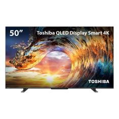 Smart Tv Qled 50 4k Toshiba 50m550l Vidaa 3 Hdmi 2 Usb Wi-fi -tb013m Preto Bivolt