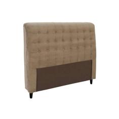 Cabeceira Cama Box Estofada Casal Casal Dama Plus Suede Bege - Simbal