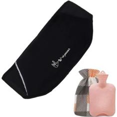 Garrafa de água quente com capa de cintura macia para aquecer as mãos Bolsa de água quente para cólicas menstruais Pescoço Ombro Alívio da dor nas costas Bolsa de água presente para mulheres meninas /
