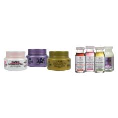 Cronograma Capilar 4 Ampolas 3 Mini Máscaras 40G Dyusar - Dyusar Cosme