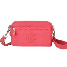 ERJUR Bolsa transversal sobre o ombro para mulheres, bolsa de troca de capacidade tripla com alça longa, rosa