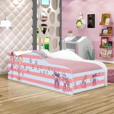 Mini Cama Fun Bailarinas Meninas Infantil Com Colchão - CASA H
