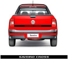 Faixa Tampa Traseira Saveiro Cross 2014 Adesivo Preto - SPORTINOX, Sav