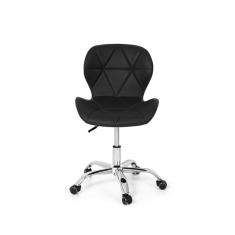 Cadeira Office Eiffel Slim Giratória Ajustável Preta