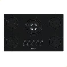 Cooktop Venax Arena 5 Queimadores Vidro Temperado Preto Gás Glp 7288