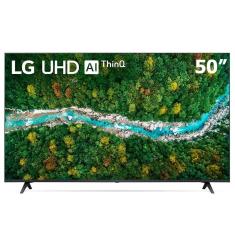 Smart TV LED 50`` 4K UHD LG 50UP7750 2021 WiFi Bluetooth HDR Inteligência Artificial ThinQ Smart Magic Google Alexa