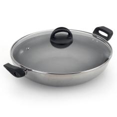 Wok Antiaderente Interno com Tampa de Vidro n 32