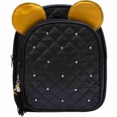 Mochila Preta Orelhas Mickey 26X30x10cm - Disney
