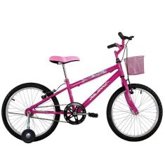 Bicicleta Infantil Aro 20 Melissa + Rodinha Lateral Feminina Passeio