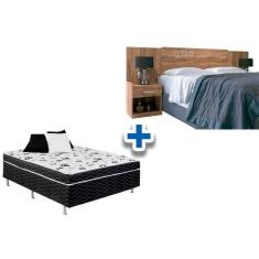 Cama Box Casal Conjugada Ortopédico + Cabeceira Plus Atacama