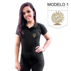 Camisa Polo Bordado Profissão Geografia