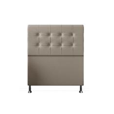 Cabeceira Solteiro 0,90m Atenas Suede Bege Dal Poz Estofados