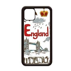 Capa com bandeira nacional de animais da Inglaterra para iPhone 12 Pro Max para Apple Mini Mobile Case Shell