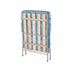 Cama Dobrável Prata com Colchão