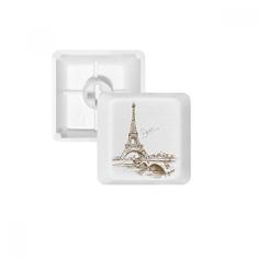 The Eiffel Tower Paris França teclado mecânico PBT Gaming Upgrade Kit