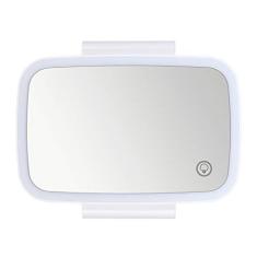 GoolRC Espelho de viseira de carro com luzes LED Maquiagem Sombras de sol Espelho de cosméticos Espelho de vaidade ajustável Clipe na tela de toque de automóvel Espelho de maquiagem