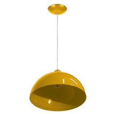 PENDENTE CUPULA REDONDA AMARELA 29CM BLUMENAU