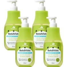 4UN Sabonete Liquido Bebe Vida Cha de Camomila 200ml Davene