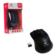 Mouse C3Tech M-W20Bk, Wireless, 1000 Dpi, Preto
