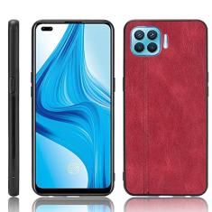 Capa adequada para Oppo Reno4 Lite, capa de celular estilo couro, proteção robusta 360° protege seu telefone capa de cor retrô para Oppo Reno4 Lite
