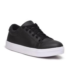 Tenis Feminino Preto Sapato Casual Feminino Anti-Derrapante com Solado