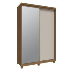 Guarda Roupa Solteiro 2 Portas de Correr Espelho Rimo New Honduras - M