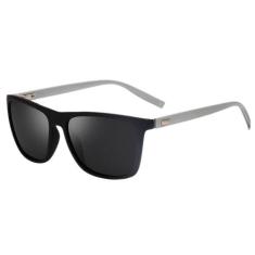 Óculos de Sol Quadrado Unissex com Lente Polarizada e Proteção UV400 -