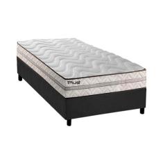Cama Box Solteiro: Colchão Espuma D33 Paropas Pasquale Plus + Base CRC