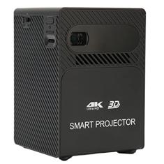 Mini Projetor 3D 4K DLP Projetor de Vídeo Portátil 5G WiFi Projetor de Filme Com Controle Remoto, HDR Color Projection 120 Polegadas para Home Theater Ao Ar Livre (Preto)