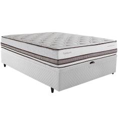 Cama Box Baú Casal Herval Spettácolo, em Molas Ensacadas, 81x138x188 cm