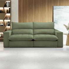 Sofá Retrátil e Reclinável Martinho 210cm Verde