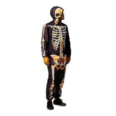 Fantasia Esqueleto Caveira Adulto Longo de Halloween - Fantasias Carol