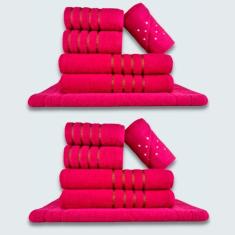 Jogo De Toalhas 12 P?s Cole??o Montreal 100% Algod?o Rs+rs