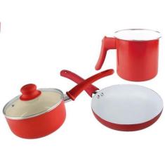 Kit Cozinha Panela Fervedor Frigideira Class Home