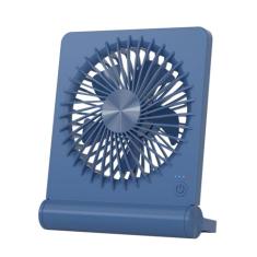 Tevelecin Ventilador de mesa pequeno, ventilador USB recarregável, operado por bateria, ultra silencioso, vento forte, ventiladores de viagem de 3 velocidades