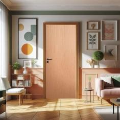 Porta de Madeira Bondoor 210x112cm Lisa Jb Portas Curupixá