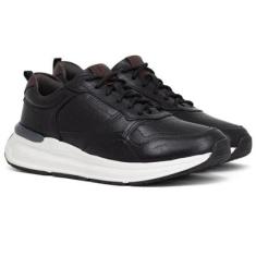 Tênis Masculino Democrata Denim Brad Ultra Light Couro Confortável 527101-Masculino