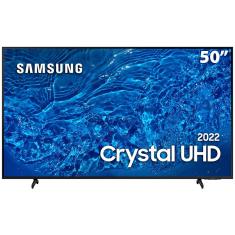 Smart TV 50" Crystal UHD 4K Samsung 50BU8000, Painel Dynamic Crystal Color, Design slim, Tela sem limites, Alexa built in, Controle Remoto Único