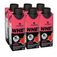 Pack 6 unidades Bebida Láctea Whey 15g de Proteína Piracanjuba Zero La