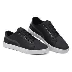 Tenis Masculino Casual Lona Dublada Moderno Confortavel-Masculino