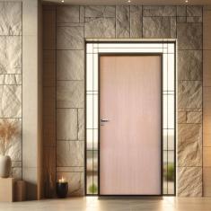 Kit Porta de Madeira Lisa Curupixá 210x82cm Batente 11cm Uniportas