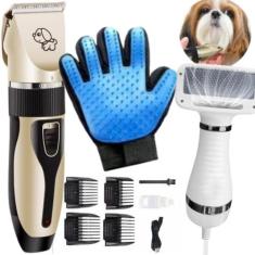 Kit Pet Shop Luva, Tosa E Secador Essenciais Entrega Rápida - AL