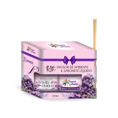 Kit refil difusor e sabonete líquido Lavanda 250ml - Tropical Aromas