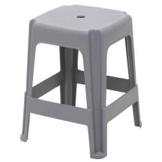 Jogo 4 Banqueta Tramontina Icarai Em Polipropileno Cinza