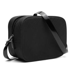 Bolsa Quadrada Clutch Lch Shoes com Zíper e Alça Transversal