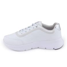 Tênis feminino Via Marte 24-77104 Cadarço strass