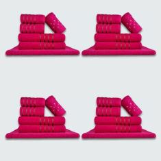 Jogo de Toalhas 24 pçs Coleção Montreal 100% Algodão Rosa - Toalhas Be